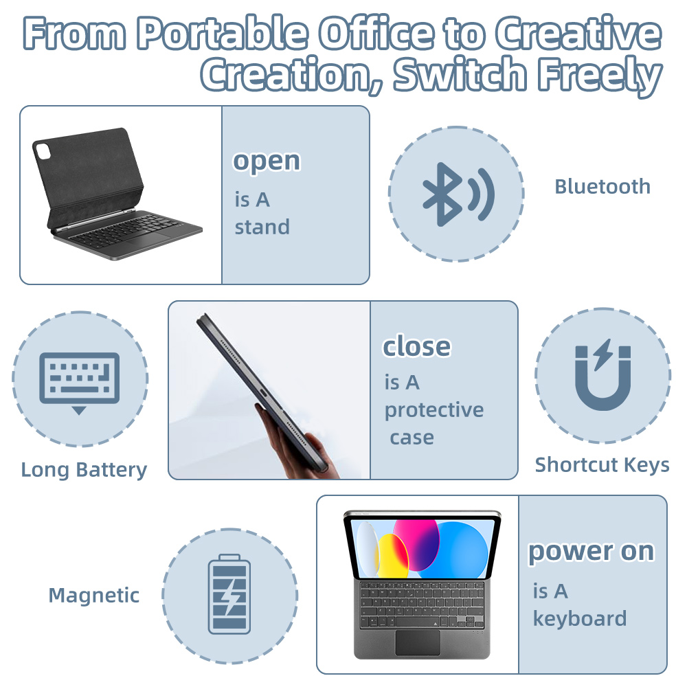 2026 Magic Keyboard with Bluet - Tablet Ipad Accessories 评论和价格