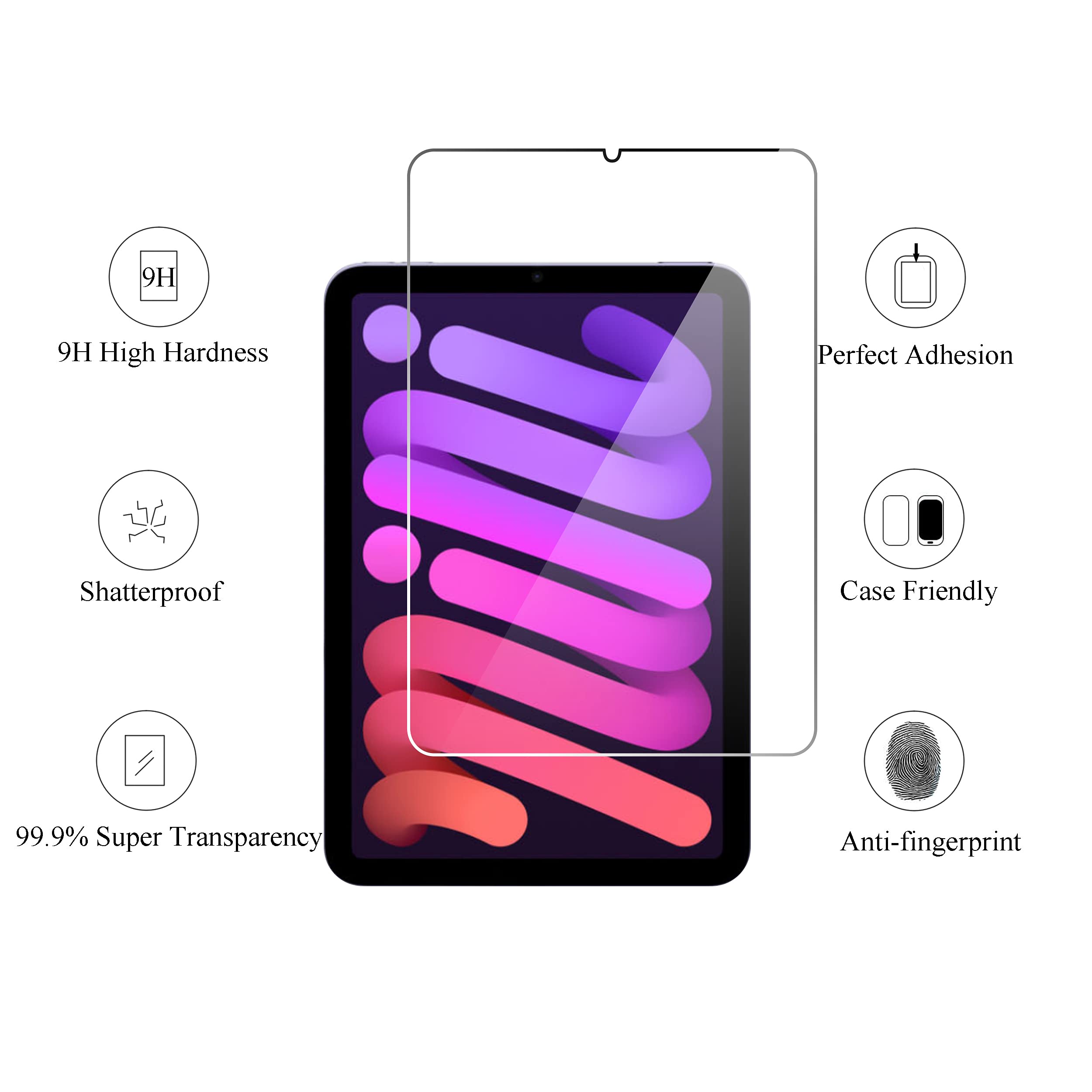 2PCS Tempered Glass Screen Pro - Tablet Ipad Accessories 评论和价格
