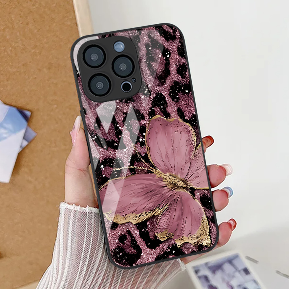 Butterfly Leopard Print Phone  - Apple Iphone 15 Pro Max 评论和价格