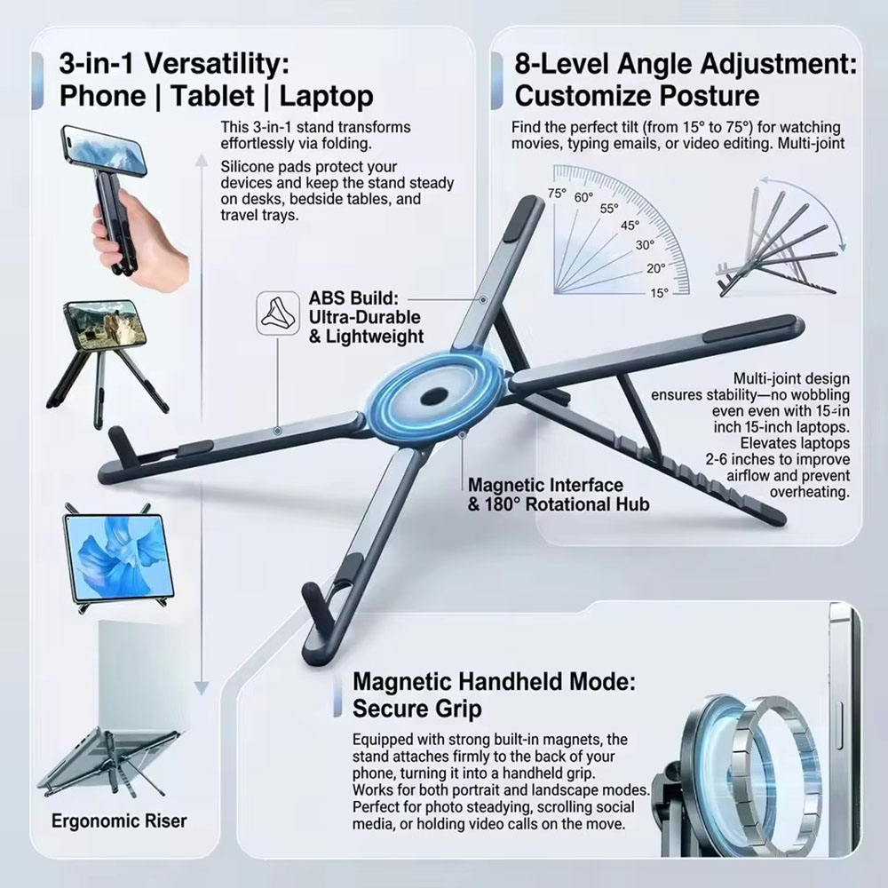 Portable Magnetic Phone Holder - Tablet Ipad Accessories 评论和价格